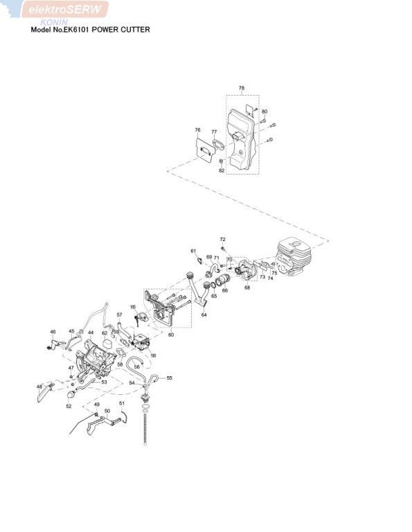 Makita koło zamachowe do przecinarki spalinowej EK6100 EK6101