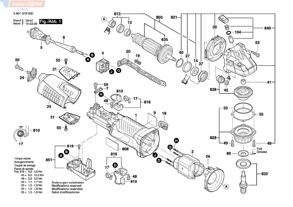 Bosch stojan do szlifierki do betonu GBR 15 CA