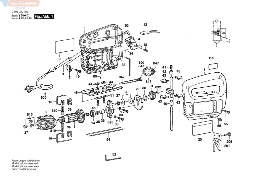 Bosch rolka prowadząca do wyrzynarki PST 54 E