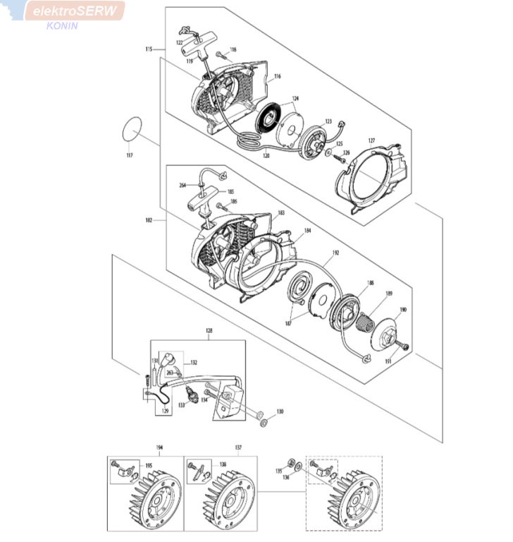 Makita filtr powietrza do piły pilarki łańcuchowej spalinowej DCS5121
