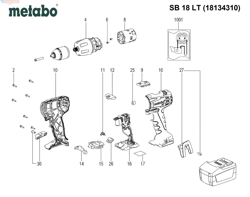 Metabo wiertarko-wkrętarka udarowa SB 18 LT (18134310)