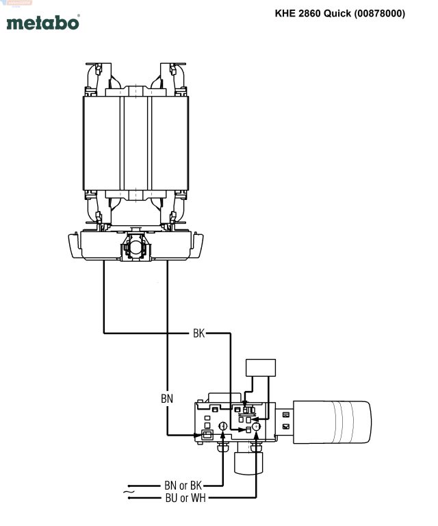 Metabo stojan 230V do młotowiertarki KHE 2860 Quick