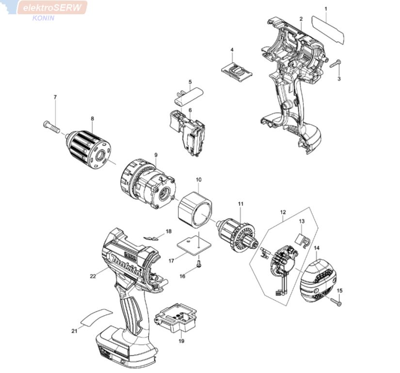 Makita Przek adnia Do Akumulatorowej Wiertarko wkr tarki DDF482 Makita Przek adnia Do Akumulatorowej Wiertarko wkr tarki DDF482