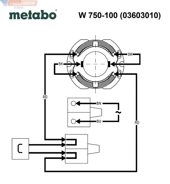 Metabo szlifierka kątowa W 750-100 (03603010)