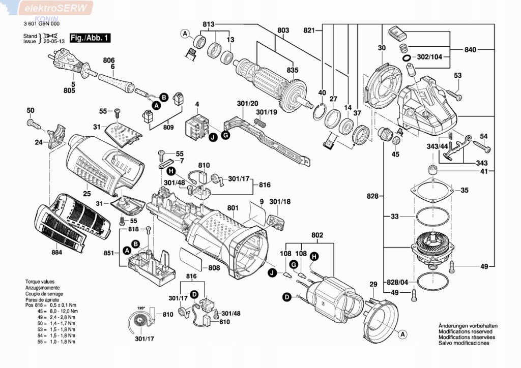 Bosch wirnik do szlifierki kątowej GWS 19-125 CI