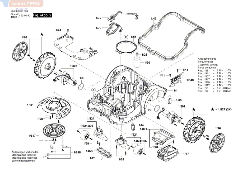 Bosch membrana do kosiarki Indego M+ 700