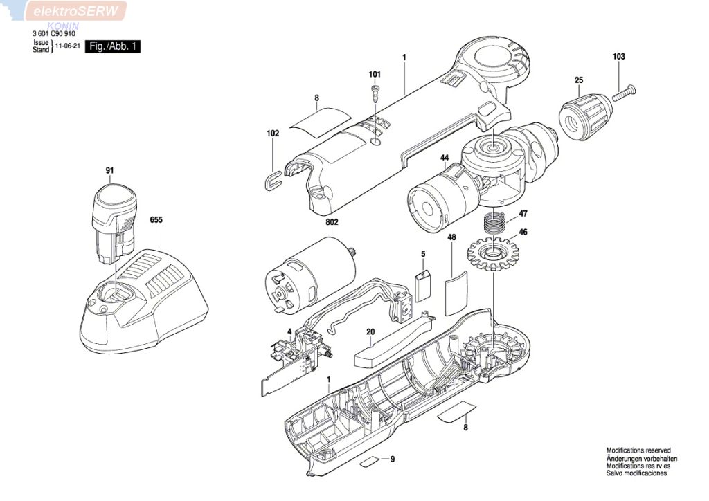 Bosch uchwyt 10mm do wiertarki kątowej GWB 10,8 V-LI