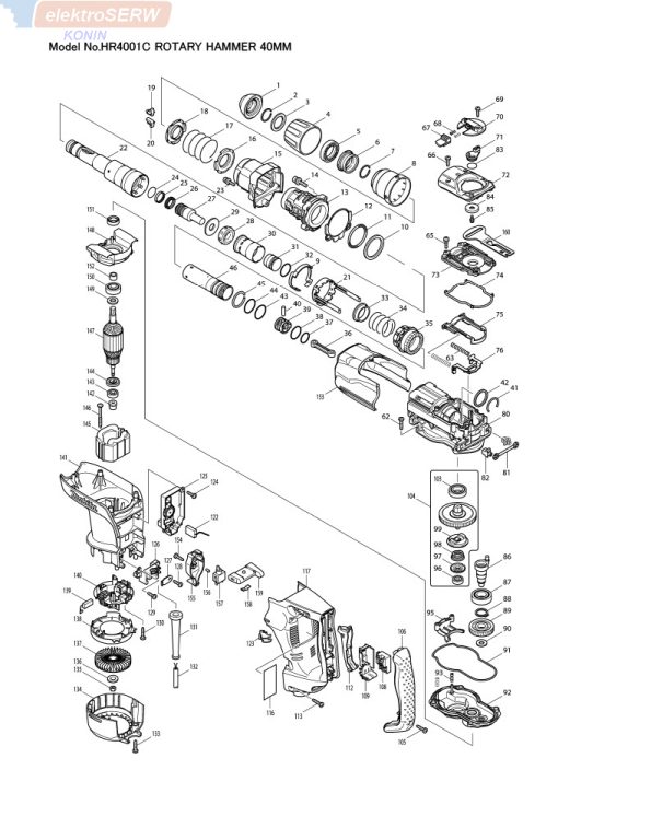 Makita stojan do młotowiertarki HR4001C