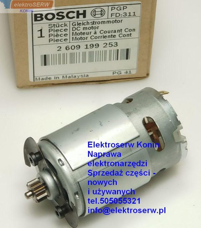 Bosch silnik prądu stałego 14,4V do wiertarko-wkrętarki GSR 14,4-2-LI