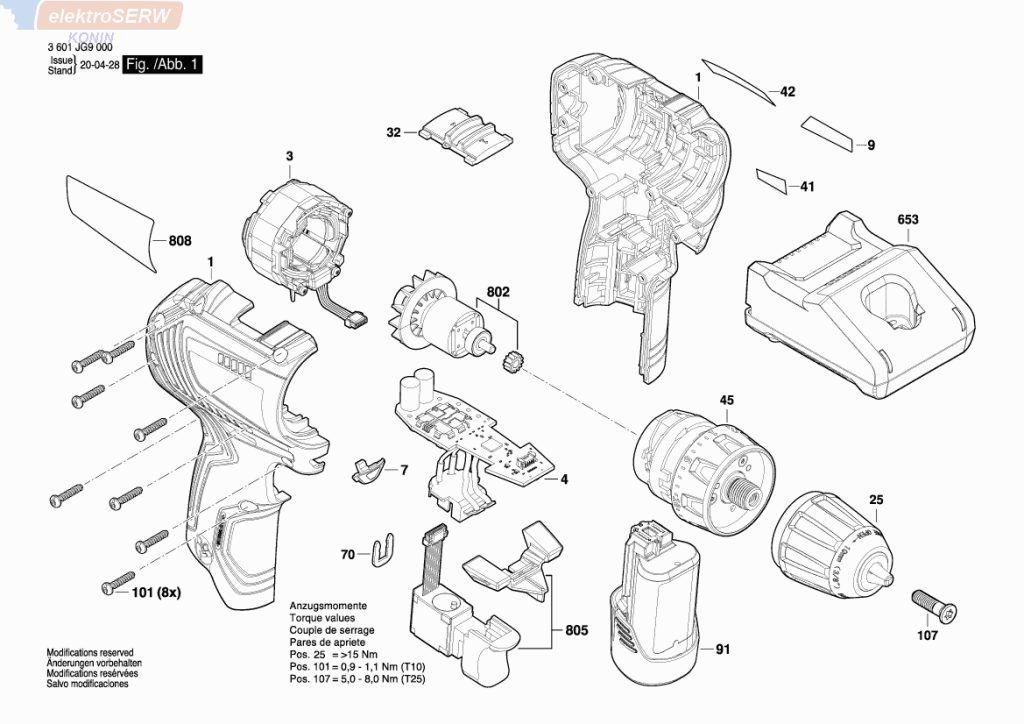 Bosch wyłącznik / włącznik do akumulatorowego wkrętaka GSR 12V-30