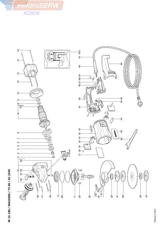 Metabo wirnik szlifierki kątowej W 21-180 , WX 21-230 , W 23-180 , WX 23-230 310009880