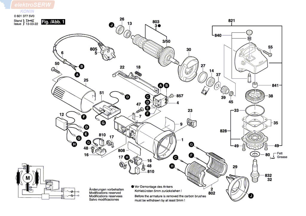 Bosch stojan do szlifierki kątowej GWS 8-115 C