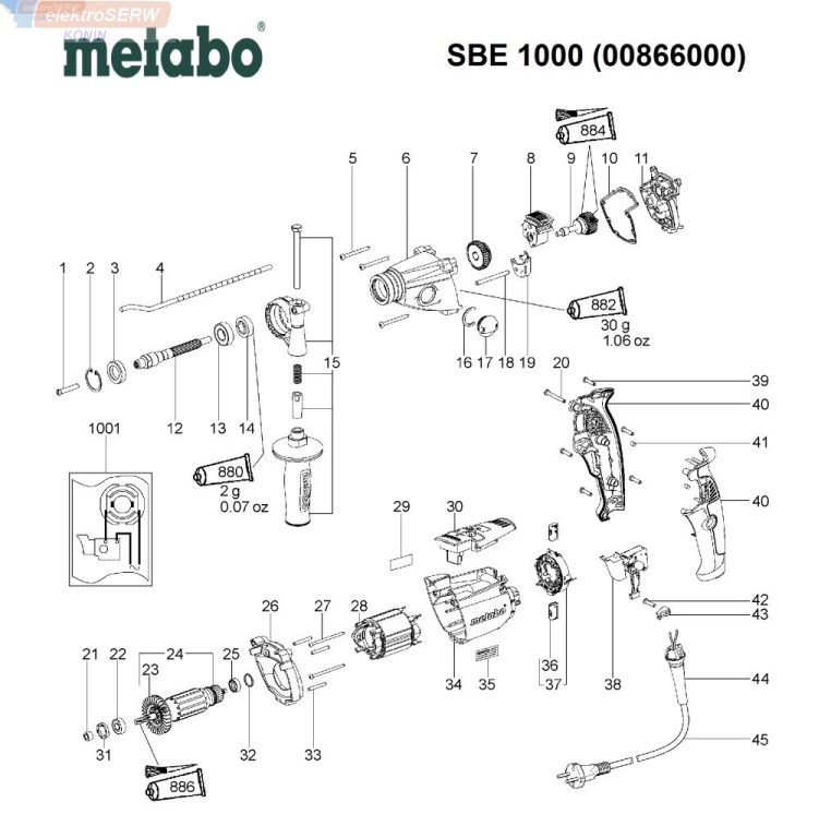 Metabo szczotkotrzymacz do wiertarki udarowej SBE 1000