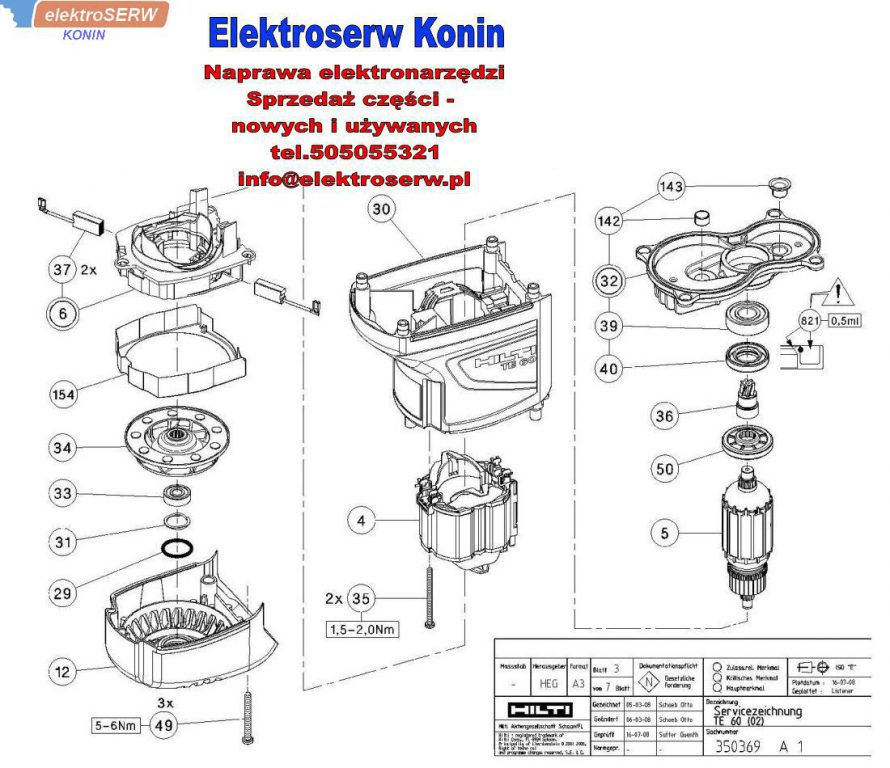Hilti uchwyt boczny do wiertarki TE 60