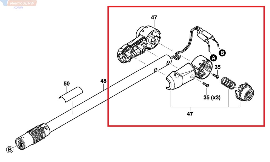 Bosch rotator do sekatora teleskopowego UniversalHedgePole 18