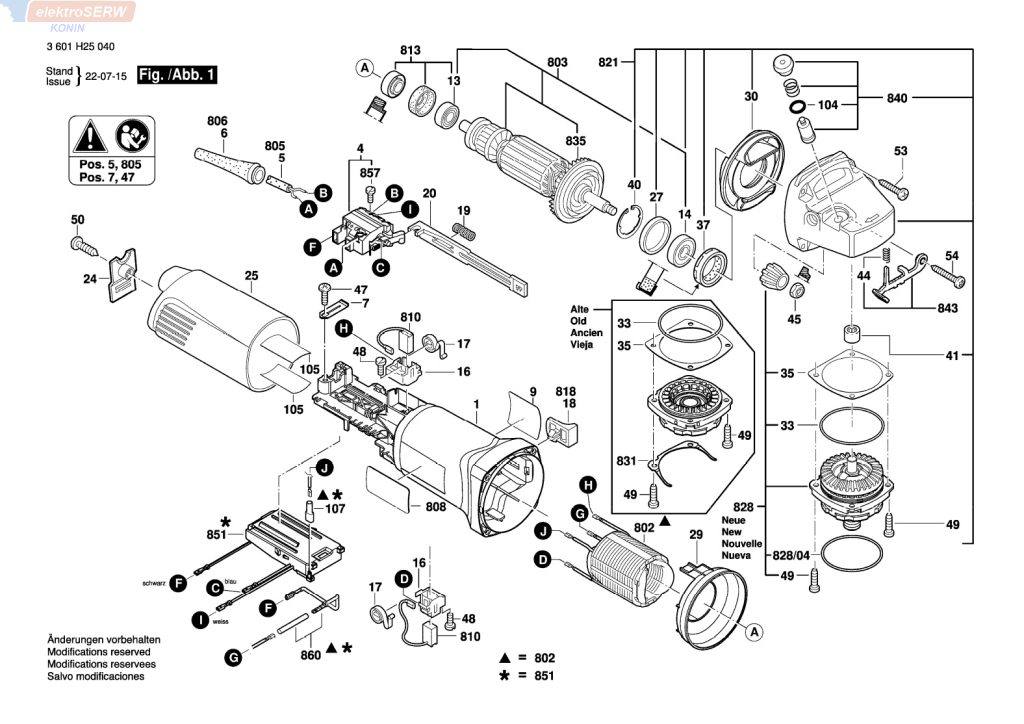 Bosch regulator prędkości obrotów do szlifierki kątowej GWS 14-125 CIE