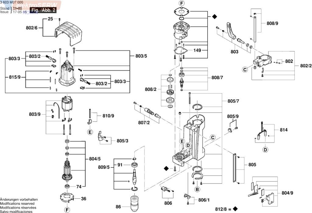 Bosch zderzak do wiertarki stołowej PBD 40