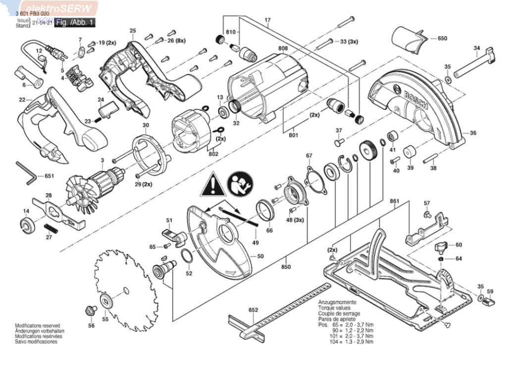 Bosch płyta fundamentowa / podstawa do pilarki tarczowej GKS 140 GKS 14-64
