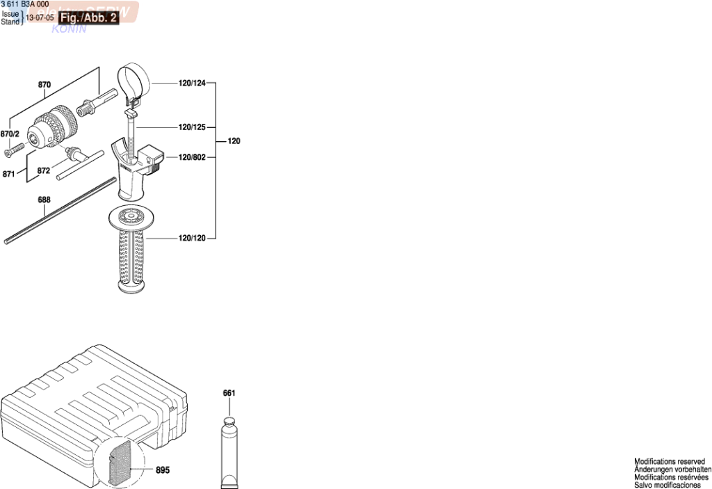 Bosch wirnik do młotowiertarki GBH 3-28 DRE GBH 3-28 DFR GBH 3000 GBH 4-28-DFR 1617000690