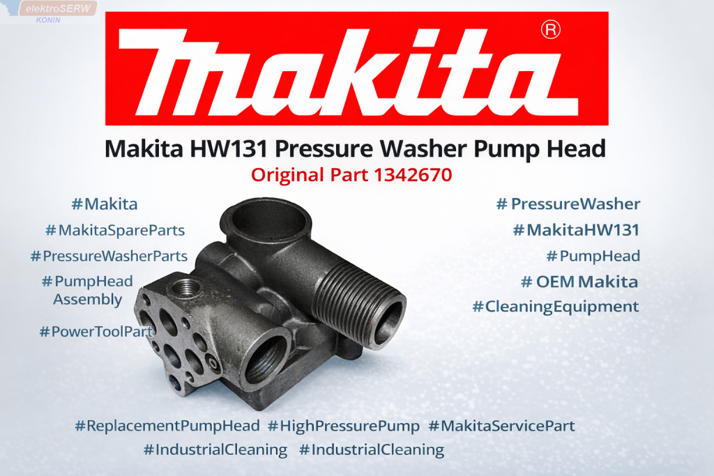 Makita głowica pompy 1342670 – do myjek HW131 / HW120
