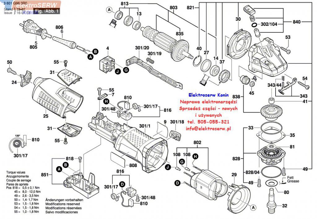 Bosch Stojan GWS 17-125