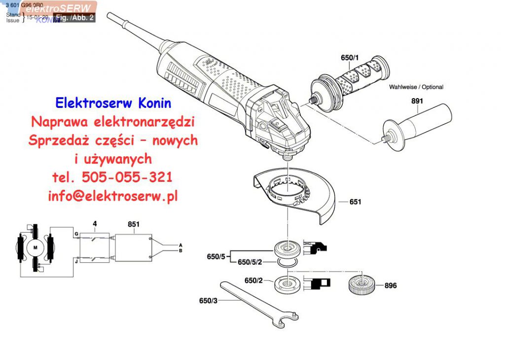 Bosch Stojan GWS 17-125
