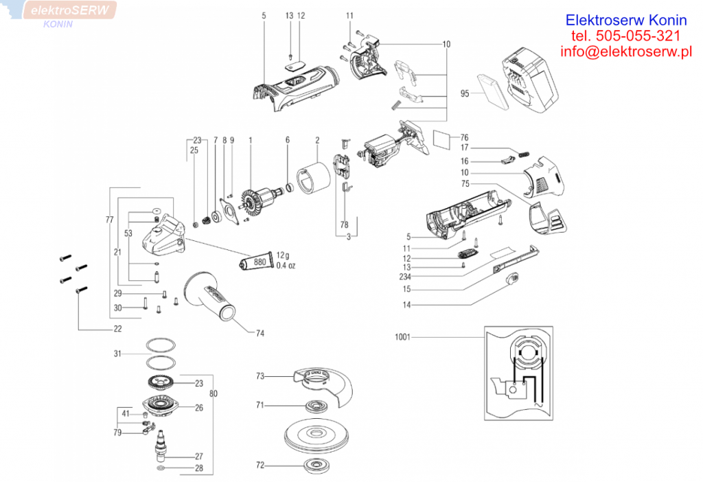 METABO W 18 LTX 125 QUICK INOX AKUMULATOROWE SZLIFIERKI KĄTOWE schemat