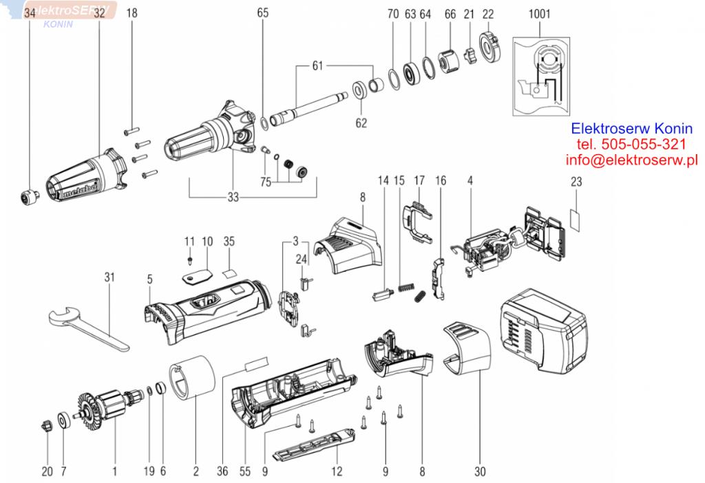 METABO GPA 18 LTX (600621890) AKUMULATOROWE SZLIFIERKI PROSTE schemat