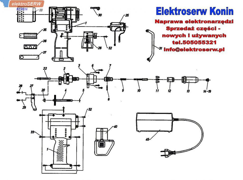 Silnik do nitownicy akumulatorowej POP 5800