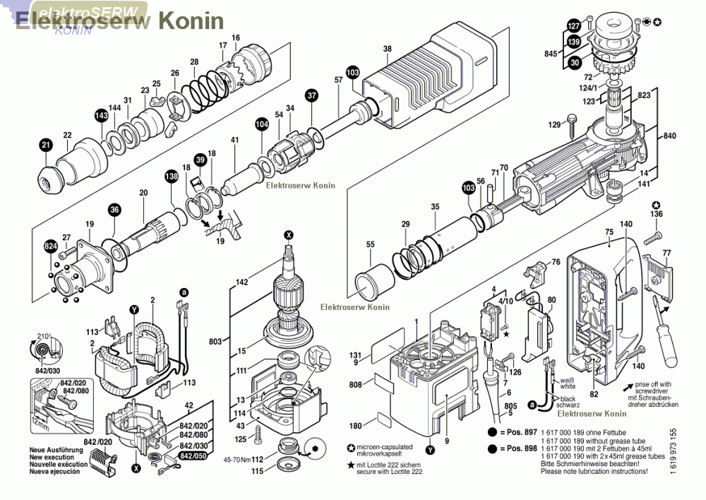 Bosch korbowód 1612001033 do młota  GSH11