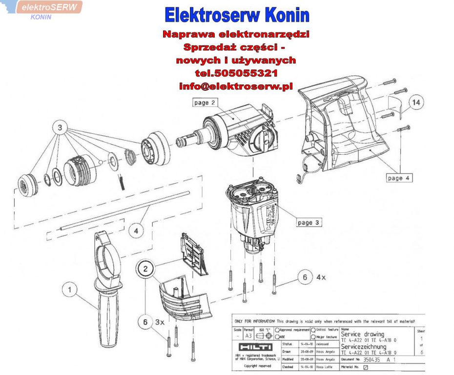 Hilti obudowa do wiertarki TE 4-A22