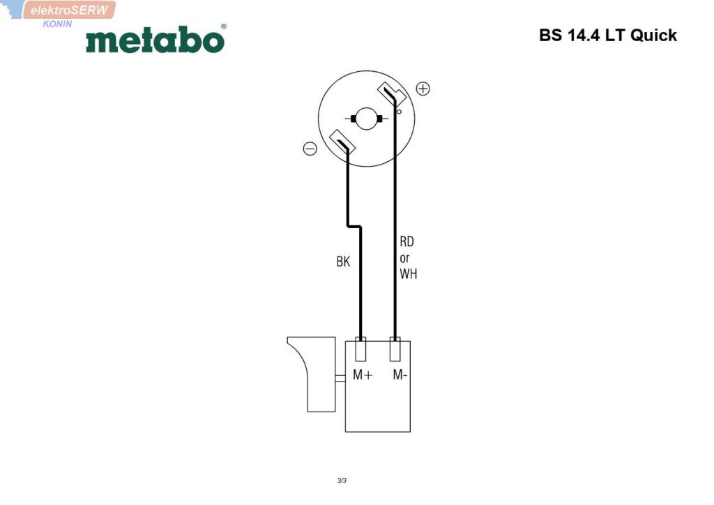 METABO Obudowa BS 14.4 LT Quick 02107000 korpus