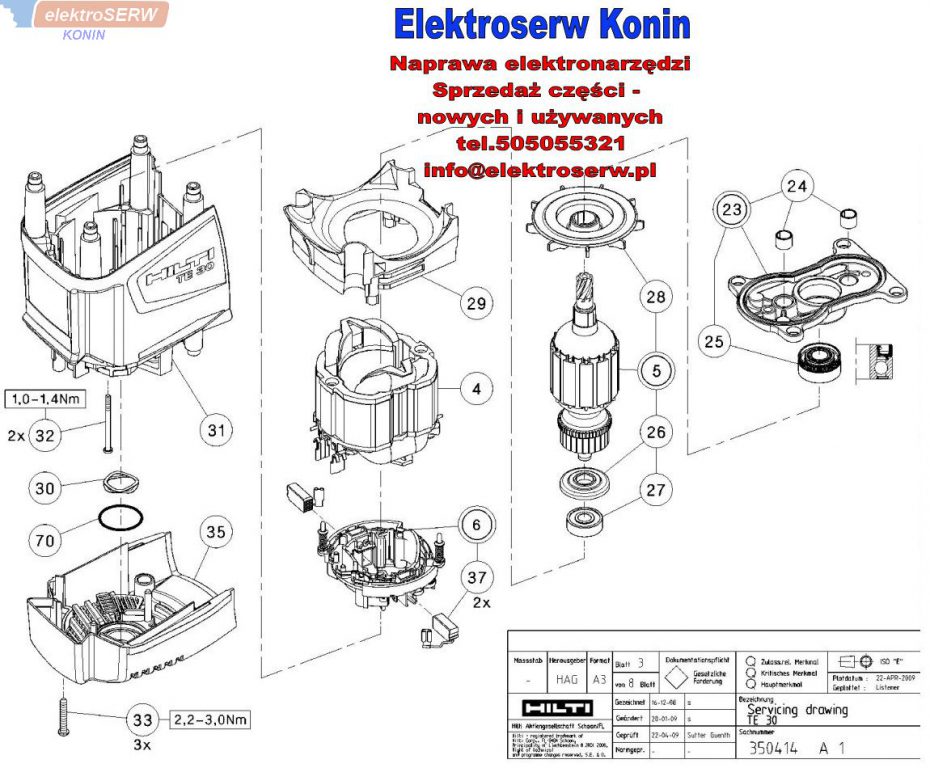 Hilti obudowa do wiertarki TE 30 351236