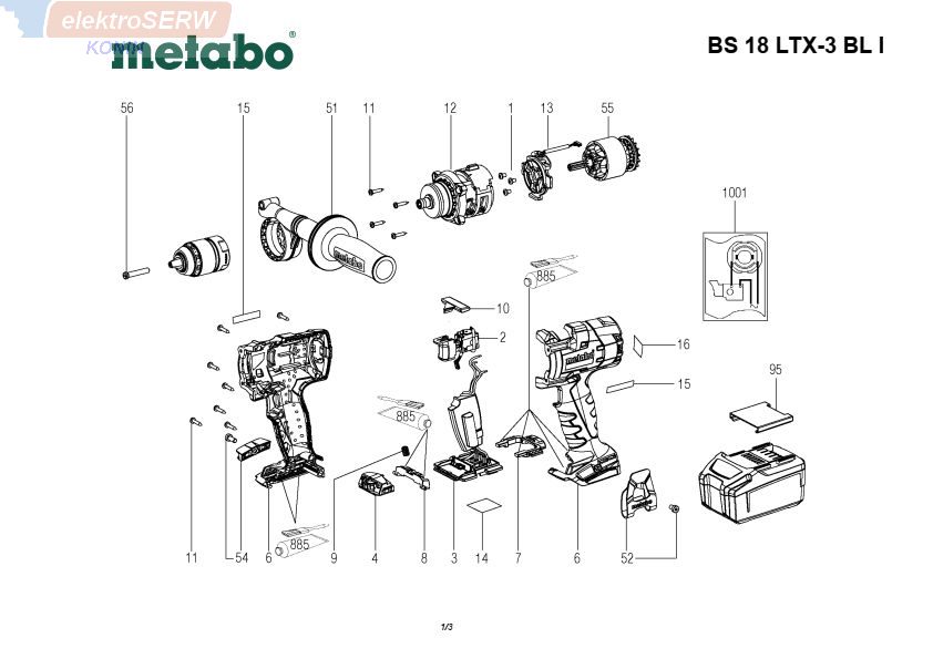 Metabo Moduł elektroniki BS 18 LTX-3 BL I 02354000 343085740