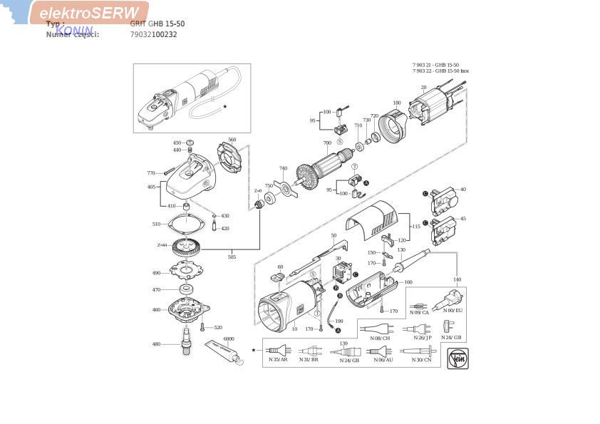 Fein Handgeführte Bandschleifer GRIT GHB 15-50 - 79032100232  30701299000