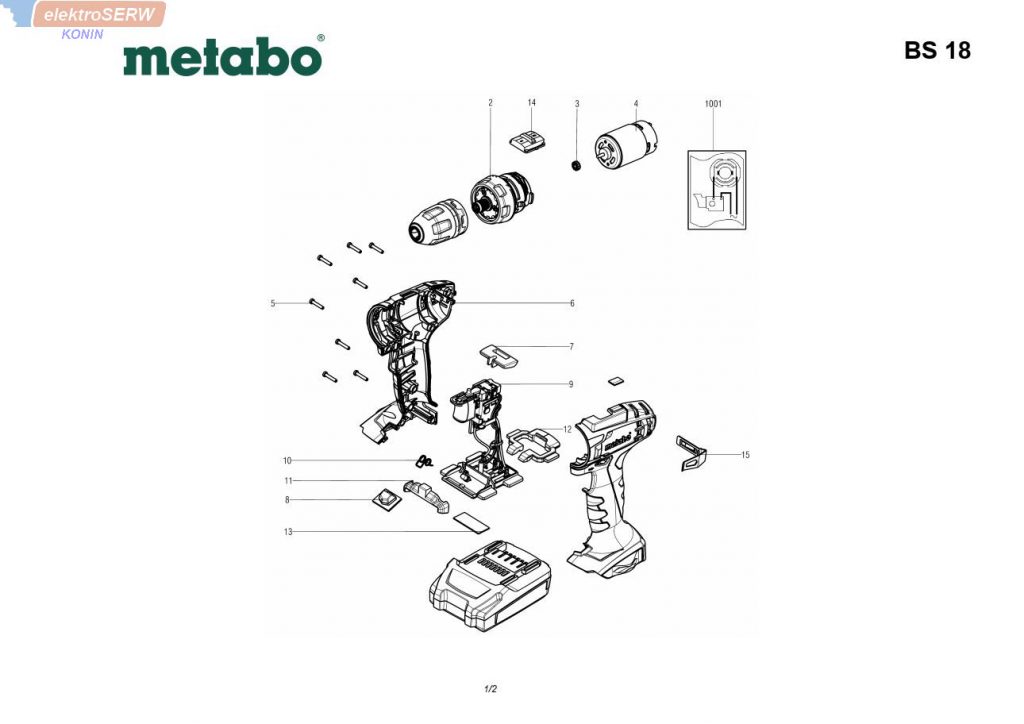 Metabo silnik do wkrętarki BS 18 SB 18 317004430 18217000