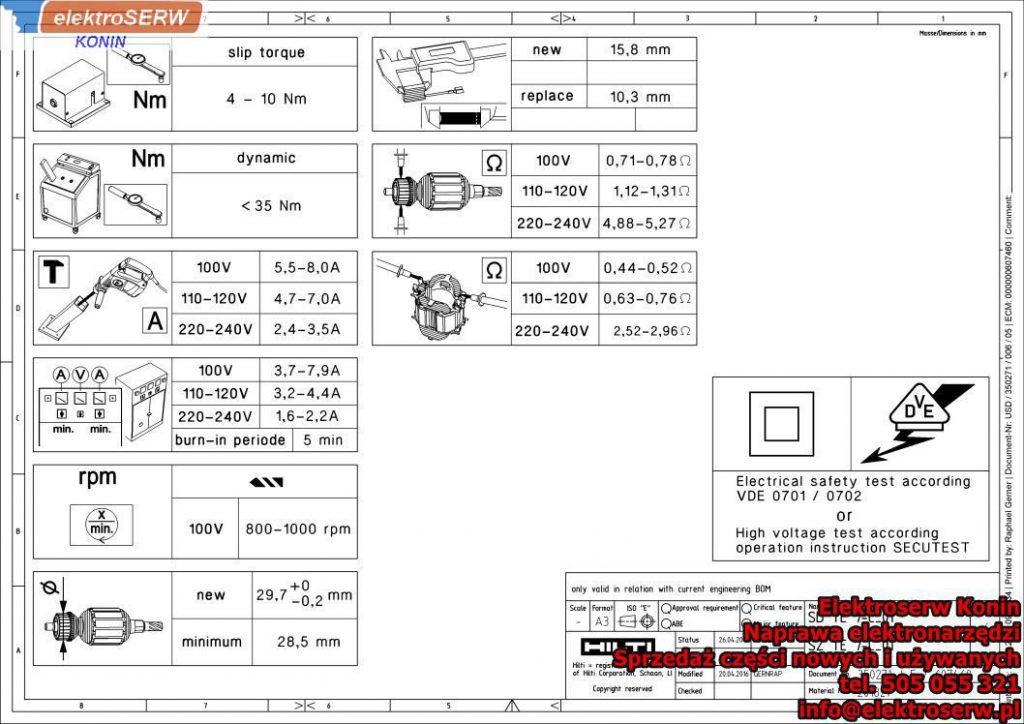Przekładnia zębata Z33 Hilti Młotowiertarka SDS Plus TE 7-C 349985 240872