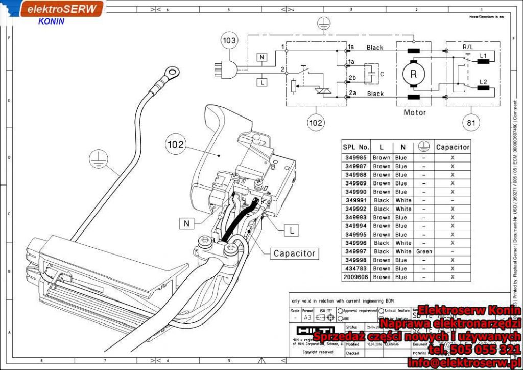 Przekładnia zębata Z41 Hilti Młotowiertarka SDS Plus TE 7-C 349985 344782