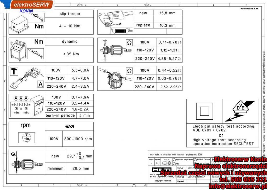 Tłok Młotowiertarka Hilti SDS Plus TE 7-C 349985 240858