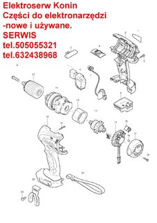 Makita 188232-0 obudowa do BHP440 BDF440