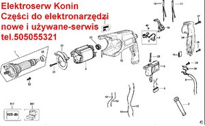 DeWALT D25113 K wałek 585480-00 łożysko wahliwe wał wewnętrzny