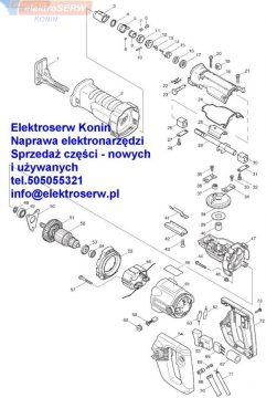 Makita sztyft z kołnierzem 5 256492-3 do piły posuwowej JR3050T BJR181 JR3070CT