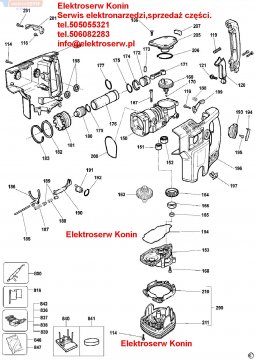 Dewalt DW545 wirnik 571059-00 MŁOT WIERCĄCO-KUJĄCY, MŁOT UDAROWY DEWALT