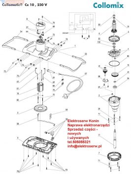 Collomix CX10 wirnik  018361694 Perles ME110 Ergomix 1
