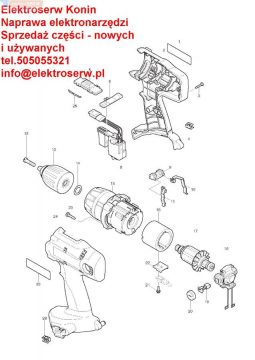 MAKITA uchwyt wiertła 193550-3 do wkrętarki