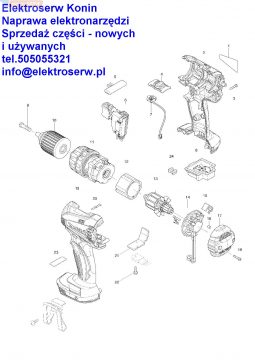Makita włącznik 650637-9 do wkrętarki akumulatorowej BHP456 BDF456 18V