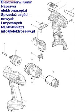 Makita włącznik 650663-8 do 6271 6281 8281 D 650672-7