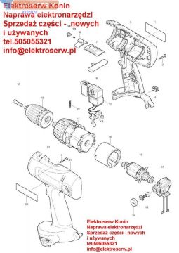 Makita 6347 D przełącznik zmiany trybu pracy 417879-6