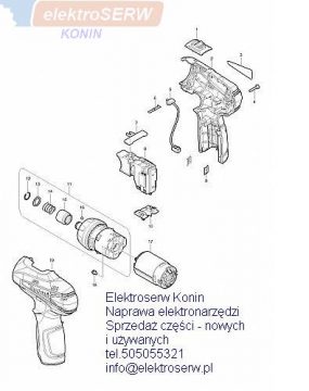 Makita sprężyna płaska 232239-9 do DF030D