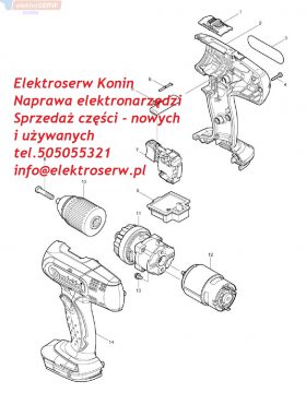 Makita silnik do wkrętarki BHP453 BDF453 6390 6391 8390 MT071 629834-8 629937-8